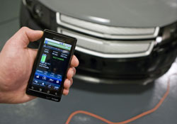 Chevrolet Volt can be controlled remotely using a mobile