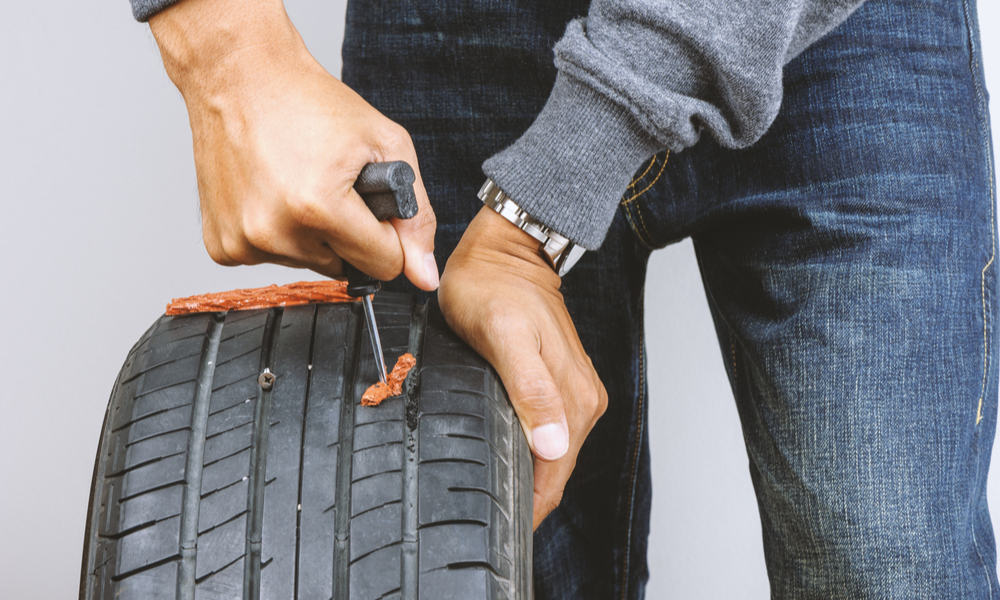 how much does it cost to get a tire plugged